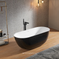 New Design Product Durable Freestanding Black Bathtub Acrylic Bath Tub